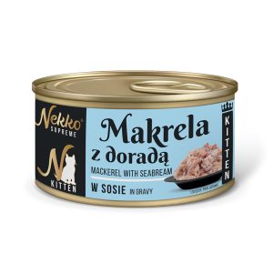 NEKKO SUPREME Kitten Makrela / Dorada w sosie 80g