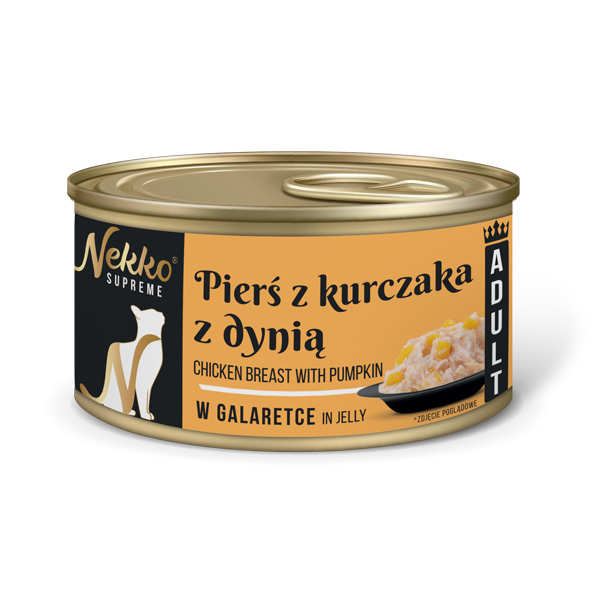 NEKKO SUPREME Adult Pierś kurczaka z dynią w galaretce 80g