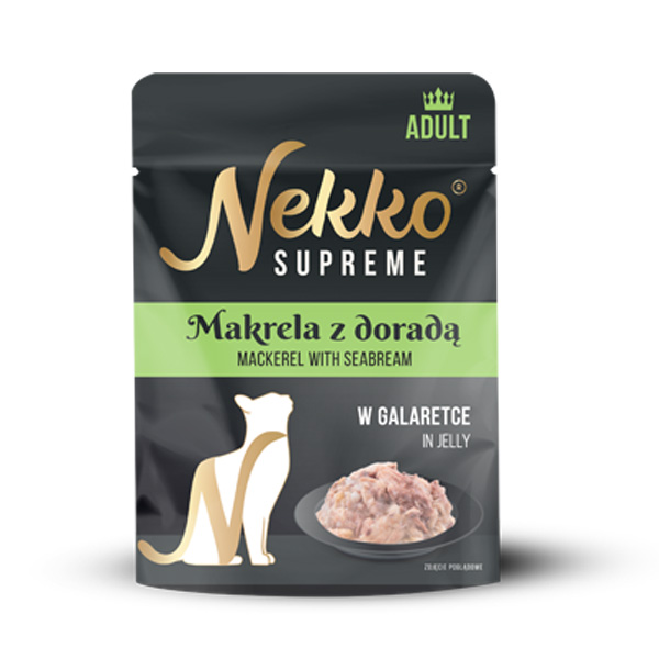 NEKKO SUPREME Adult Makrela z doradą w galaretce 70g