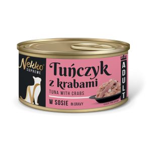 NEKKO SUPREME Adult Tuńczyk/Krab w sosie 80g