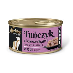 NEKKO SUPREME Adult Tuńczyk/Krewetka w sosie 80g