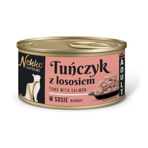NEKKO SUPREME Adult Tuńczyk/Łosoś w sosie 80g