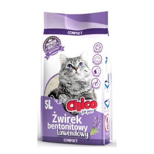CHICO Żwirek Bentonitowy Compact Lawenda 5L