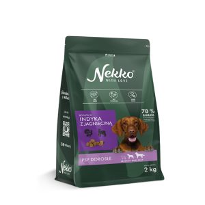 NEKKO Grain Free dla psów dorosłych średnich i dużych ras Indyk/Jagnięcina