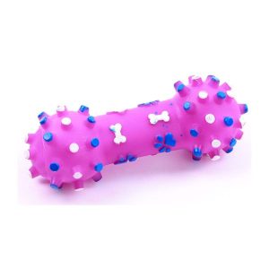 CHICO Hantel gruby kolec 12x5cm fioletowy - zabawka vinylowa