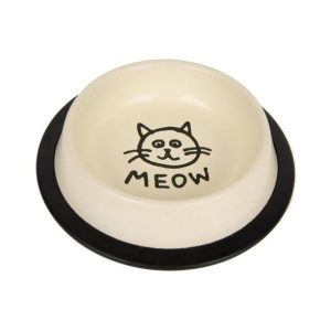 CHICO Miska metalowa na gumie dla kota MEOW