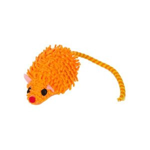 TREND Mysz włochata pomarańczowa 9cm