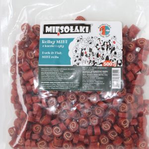 Mięsołaki Rollsy MINI z kaczki i ryby 500g
