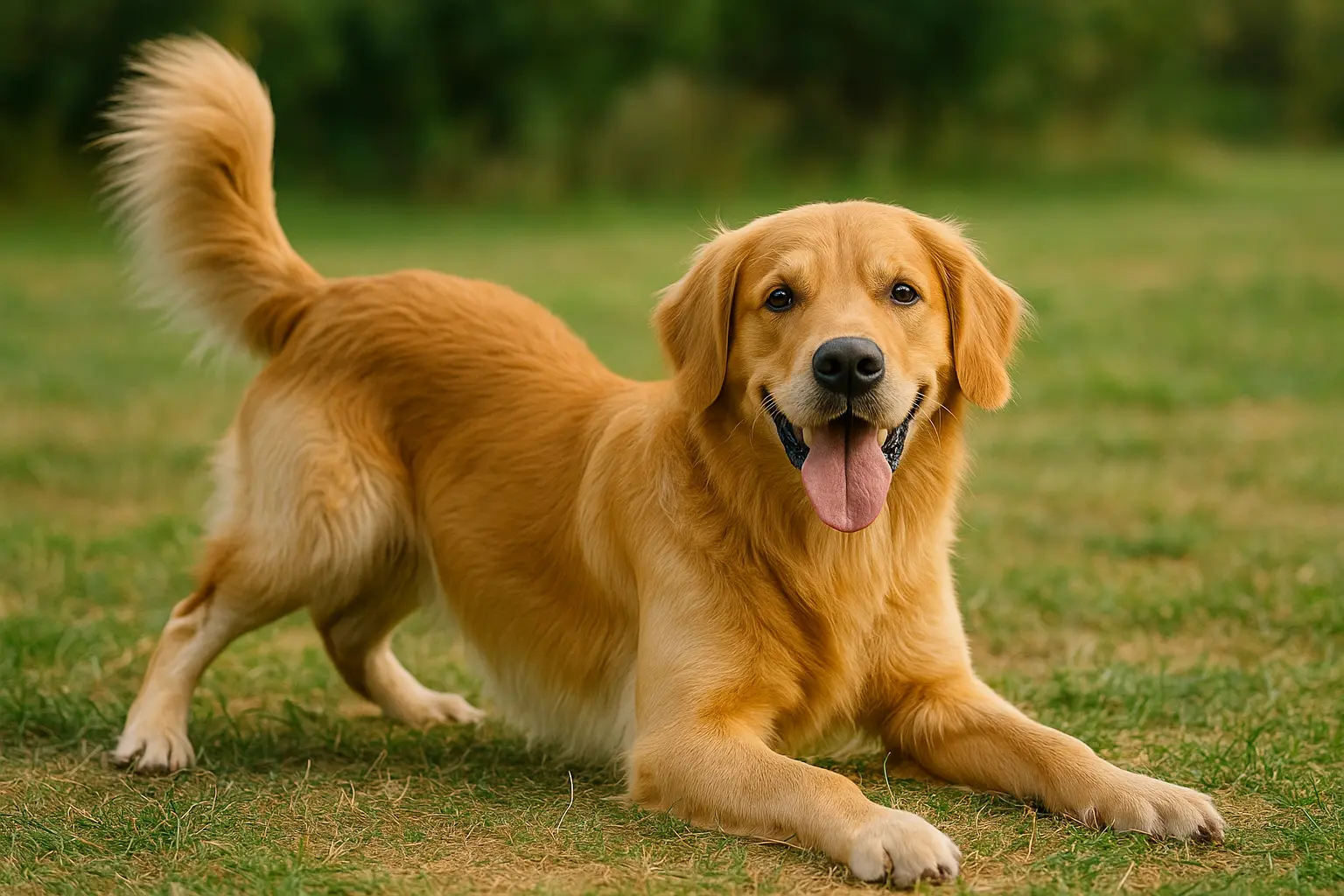 Szczęśliwy-pies-merdający-ogonem-i-zapraszający-do-zabawy