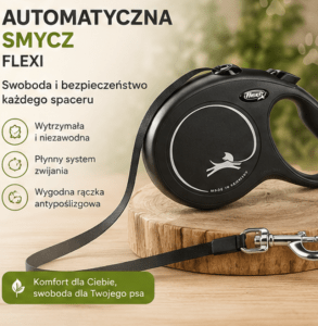 smycz automatyczna reklama akcesoriów