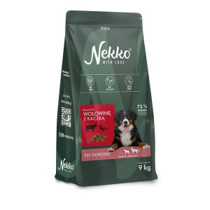 dorosłe średnie i duże rasy wołowina i kaczka 9 kg