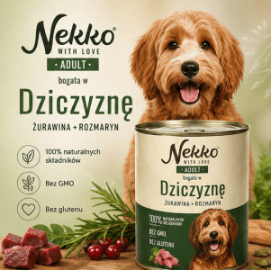 nekko dziczyzna żurawina i rozmaryn